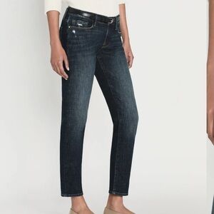 FRAME Denim Le Garçon Crop Dark Wash Boyfriend Jeans